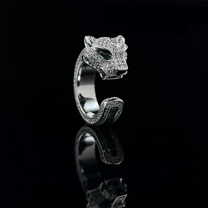Leopard Head  Ring