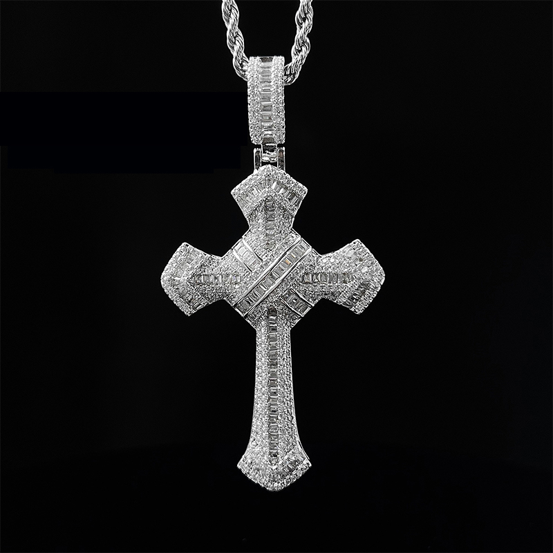 Cross Necklace Sterling Silver Religious Jewelry 