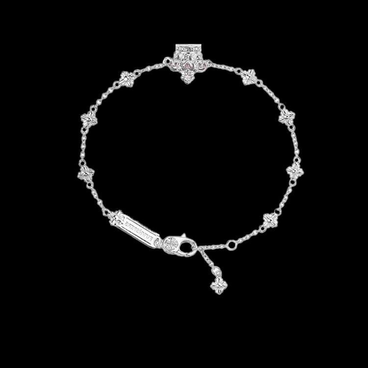 925 Sterling Silver Queen Crown Bracelet